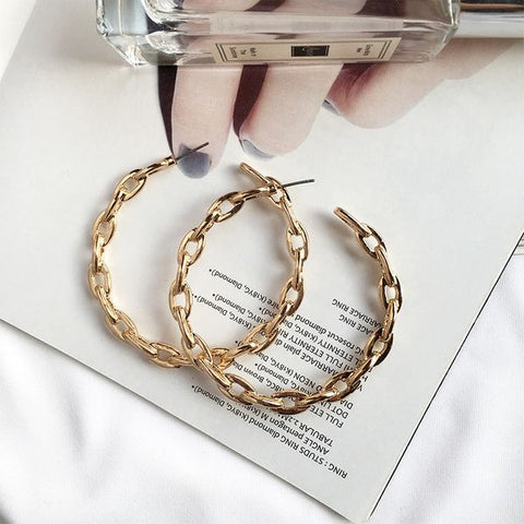 C-Shaped 18k Gold Plated Hoops