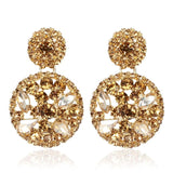 Round Diamond Crystal Earring