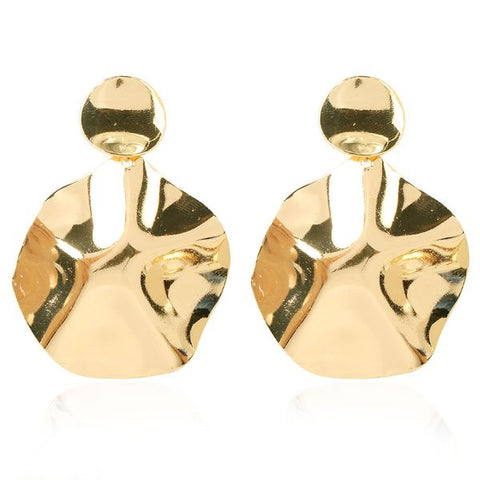 Gold Electroplating Retro Earrings