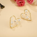 The Pearl Heart Shaped Stud