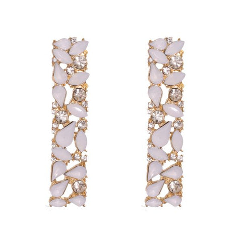 Pink Drop Square Diamonds Earring